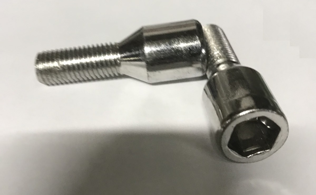 Болт колесный  М12*1,5 ( хром) внутренний шестигранник
